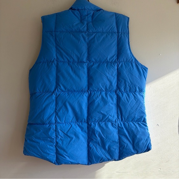 Lands' End Men’s M Down Vest Light Blue Quilted Sleeveless Goose Puffer Jacket - Picture 5 of 7